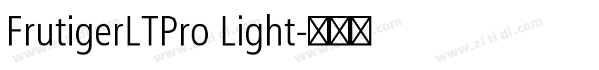 FrutigerLTPro Light字体转换